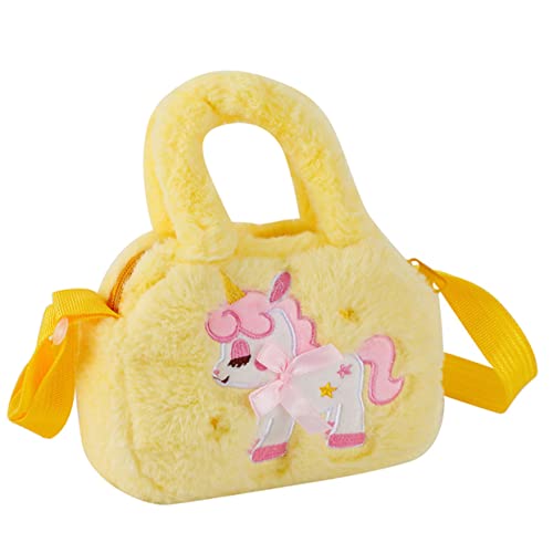 Homoyoyo Einhorn Umhängetasche Für Babymädchen Aus Plüsch Mit Entzückender Handtasche Für Kleine Mädchen Und Mädchen Handtasche von Homoyoyo