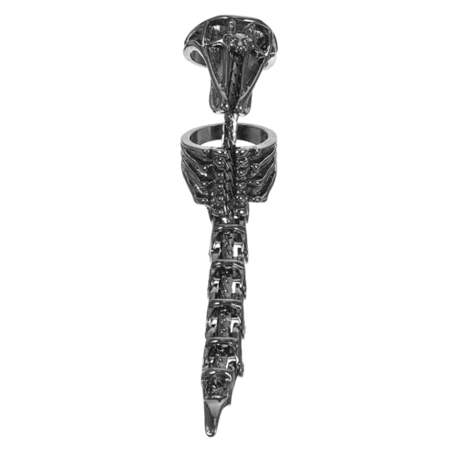 Homoyoyo Punk Scorpion Ring Herren Verstellbar Flexibler Alloy Schmuck Gothic Fingerschmuck für Halloween Party Jungen von Homoyoyo