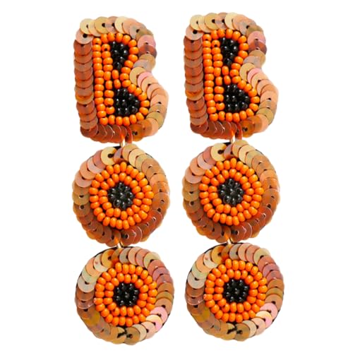 Homoyoyo Punk Style Halloween Ohrringe Damen Beaded Buchstaben Anhänger Bunte Reiskorn Perlen Spooky Modisch Statement für Fasching Cosplay Festliche Anlässe Homoyoyo Punk Style Halloween Ohrringe Damen Beaded Buchstaben Anhänger Bunte Reiskorn Perlen Spooky Modisch Statement für Fasching Cosplay Festliche Anlässe von Homoyoyo
