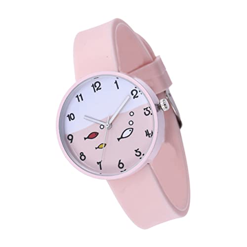 Homoyoyo Lässige Quarz Studentenuhr Silikon für Mädchen Cartoon Design Passend für Schuluniform und Alltagskleidung Angenehm Tragbar als Anlässen Wie Geburtstag und Weihnachten von Homoyoyo
