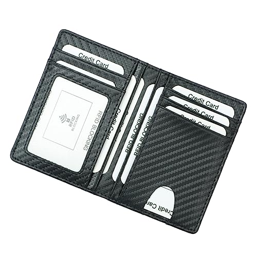 Homoyoyo Geldbörse Herren RFID Schutz Kreditkartenetui Mit Für Bargeld Personalausweis Reisepass Bankkarten Organizer Geeignet Für Business Party Und Alltag von Homoyoyo