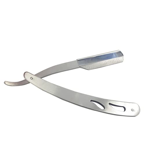 Homoyoyo Rasiermesser für Männer Manuelles Bartpflege Tool für Friseure Hause für Bart Schläfen und Haare Silber Klingen von Homoyoyo