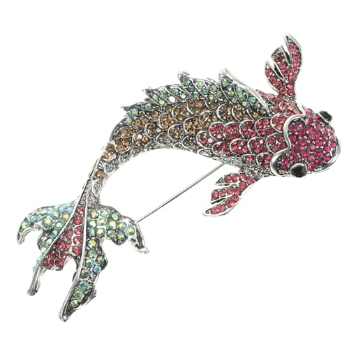 Homoyoyo Karpfenbrosche für Damen Anstecknadel Metall Fischbrosche für Kleidung und Hüte Kreatives Design für Partys und Anlässe Homoyoyo Karpfenbrosche für Damen Anstecknadel Metall Fischbrosche für Kleidung und Hüte Kreatives Design für Partys und Anlässe von Homoyoyo