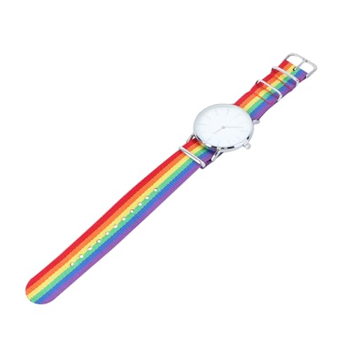 Homoyoyo Regenbogen Armbanduhr Unisex Quarzuhr Mit Zartem Handgelenk Design Mode Uhr in Silber Für Damen Und Herren Für Jeden Anlass von Homoyoyo