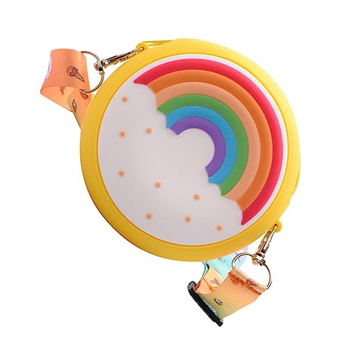 Homoyoyo Regenbogen Umhängetasche Für Mädchen Leichte Schultertasche Aus Hochwertigem Stilvolles Münzportemonnaie Mit Feiner Verarbeitung Für Modebewusste von Homoyoyo