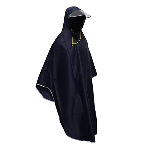 Homoyoyo Regenmantel Für Damen Und Herren Fahrrad-regencape Leicht Regenschutz Poncho Kapuze Winddicht Rollerabdeckung von Homoyoyo