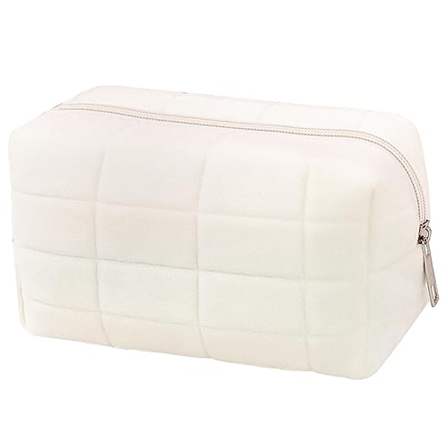 Homoyoyo Reise Kosmetiktasche aus Hochwertigem Polyester Einfarbige Make Up Organizer mit Großer Kapazität Tragbar für Unterwegs Schützt Ihre Kosmetik Optimal von Homoyoyo