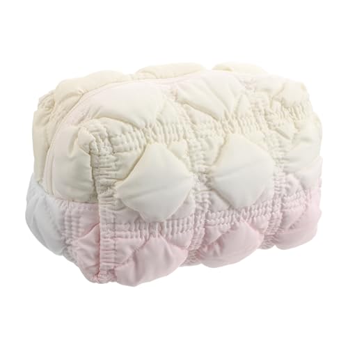 Homoyoyo Reise-Make-up-Tasche: Niedliche, Bauschige Make-up-Tasche, Tragbarer Kosmetik-Organizer, Kulturbeutel Mit Reißverschluss Für Frauen Und Mädchen Zum Packen Der Wichtigsten von Homoyoyo