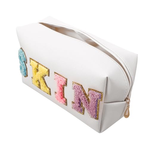 Homoyoyo Reise-kulturtasche Mit Reißverschluss Make-up-Tasche Kosmetiktasche Tragbarer Organizer Für Damen Großes Fassungsvermögen Praktisch Und Langlebig Für Make-up Schlüssel Karten Und m von Homoyoyo