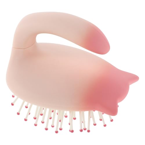 Homoyoyo Reisegröße Kleine Entwirrbürste mit Sanfter Polsterung Pfirsichfarben für Jungen und Mädchen Kompakt für Tasche und Rucksack von Homoyoyo
