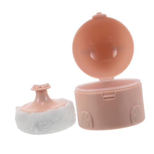 Homoyoyo Reisepuderbox mit Weichem Babypuder-puff Kompakt Leicht Großer Staubpuderbehälter Tragbar für Frauen und Junge Mädchen Gleichmäßige Puderabgabe Vielseitig für Körper Gesichtspuder von Homoyoyo
