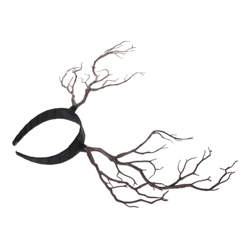 Homoyoyo Rentier Geweih Haarreif Baumzweig Design Party Haarschmuck Kostüm Zubehör Angenehm zu Tragen für Karneval Weihnachtsfeier von Homoyoyo
