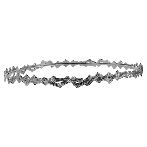 Homoyoyo Retro Metal Wellen Haarreif Damen Vintage Crown Design Non Slip Minimalistischer Stil Vielseitiges Haaraccessoire für Alltag Makeup Sport und Party von Homoyoyo