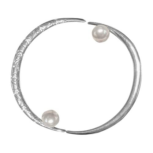 Homoyoyo Retro Mondförmige Haarnadeln Perlen Langlebige Haarforken für Frauen Stilvolle Chinesische Haarschmuck Geeignet für Elegante Hochsteckfrisuren und Besondere Anlässe von Homoyoyo