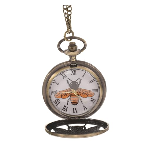 Homoyoyo Taschenuhr-Halskette Vintage-taschenuhr Mit Kette Metallanhänger Für Damen Taschenuhrenkette Mit Detaillierter Verarbeitung Stilvolle Taschenuhrkette Für Herren Und Damen von Homoyoyo