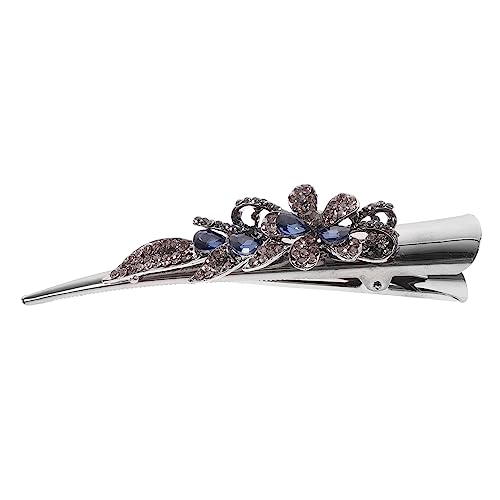 Homoyoyo Strass Haarspangen für Damen Entenschnabel Clip Vintage Krokodilklemmen Glitzernde Haarklammern Sicher und Elegant für Besondere Anlässe von Homoyoyo