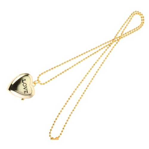 Homoyoyo Retro Taschenuhr Halskette Für Mädchen Herz Medaillon Locket Design Robustem Vintage Stil Perfektes Accessoire Für Alltag Und Besondere Anlässe von Homoyoyo