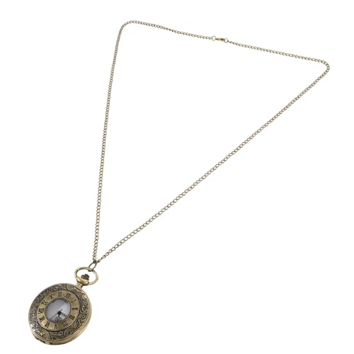 Homoyoyo Vintage Taschenuhr Aus Zinklegierung Mit Rosenblüten Motiv Tragbare Retro Uhr Für Herren Und Damen Kompakte Und Leichte Konstruktion Für Kostüme Und Besondere Anlässe von Homoyoyo