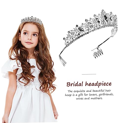 Homoyoyo Rhinestone Braut Tiara Krone Haarschmuck Damen Hochzeit Haarnadel Funkelndes Hochzeits Accessoire für Braut und Festliche Anlässe von Homoyoyo