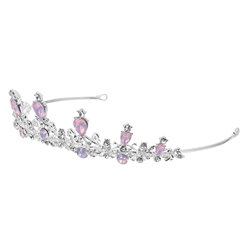 Homoyoyo Rhinestone Braut Tiara Stirnband Haarschmuck Hochzeitskopfschmuck für Damen Elegant Funkelndes Brautaccessoire für Hochzeit Party Fotoshooting von Homoyoyo