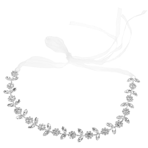 Homoyoyo Rhinestone Haarband für Mädchen Verstellbares Braut Haaraccessoire Silber für Hochzeiten und Festliche Anlässe Femininer Haarschmuck mit Funkelnden Strasssteinen Leicht und von Homoyoyo