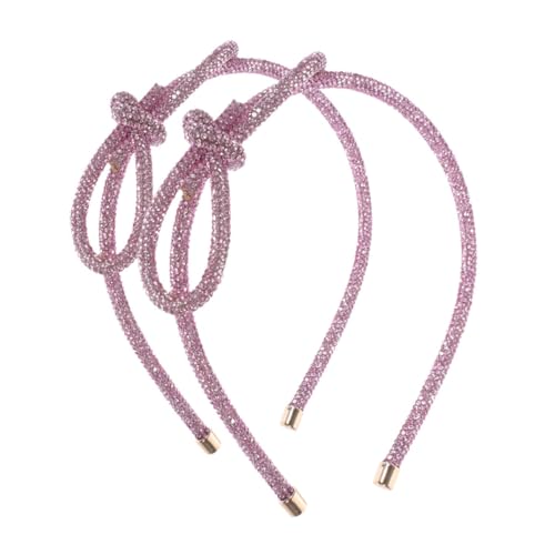 Homoyoyo Rhinestone Haarband mit Schleife Feines Stirnband für Damen Eleganter Brautschmuck Leichtes Haarschmuck in Vielseitig für Hochzeit und Festliche Anlässe von Homoyoyo