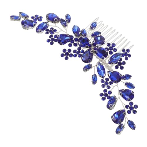Homoyoyo Rhinestone Haarkamm mit Funkelnden Kristallen Leichter Brautschmuck für Hochzeit und Party Blumenförmige Haarspange für Frauen Sicheres Accessoire für Festliche Frisuren von Homoyoyo