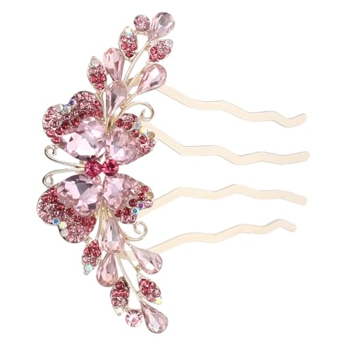 Homoyoyo Rhinestone Haarkamm mit Metallkamm Haarnadel für Damen und Mädchen Eleganter Brautschmuck und Haarschmuck für Besondere Anlässe Wie Hochzeit Geburtstag und Abschlussball von Homoyoyo