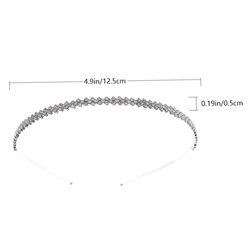 Homoyoyo Schönes Strass Haarband Für Damen Wunderschönes Stirnband in Silber Zarter Kopfschmuck Für Hochzeiten Partys Und Alltag Haar Accessoire Für Frauen Und Mädchen Für Besondere von Homoyoyo