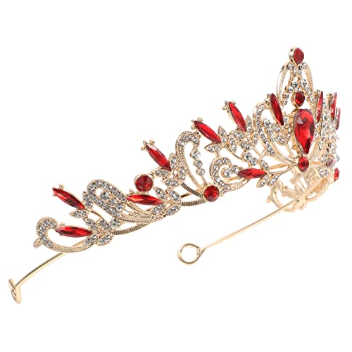 Homoyoyo Rhinestone Tiara Brautkrone Hochzeitsdiadem Hochzeitsschmuck Damen Haarreif Prinzessin Kopfstück für Party Bankett Festlich von Homoyoyo