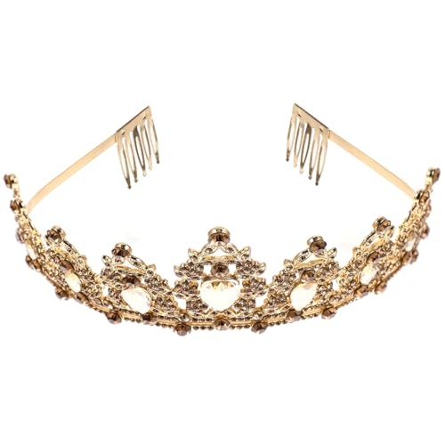 Homoyoyo Rhinestone Tiara Hochzeit Krone Braut Barock Brautschmuck Damen Hochzeitsdeko Leicht und Komfortabel Für Party Geburtstag und Fotosession von Homoyoyo