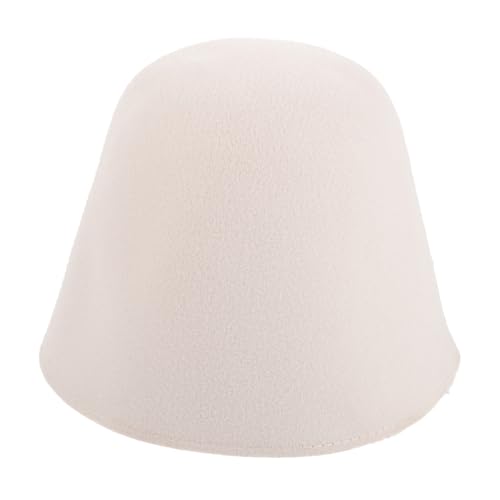 Homoyoyo Saunahut aus Atmungsaktivem Filz Wiederverwendbare Saunamütze für Damen Wasserabsorbierend Elastisch und Schützend gegen Überhitzung Geeignet für Kopfgrößen im Badezimmer und Spa von Homoyoyo