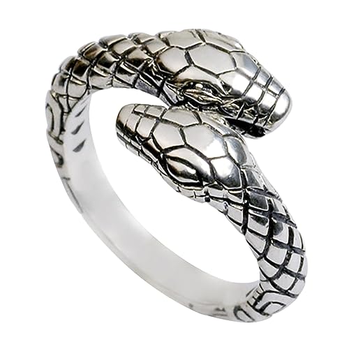 Homoyoyo Schlangenring für Herren Damen Verstellbar Vintage Dekorativer Finger Ring für Partys für Unisex Ring für Festivals von Homoyoyo