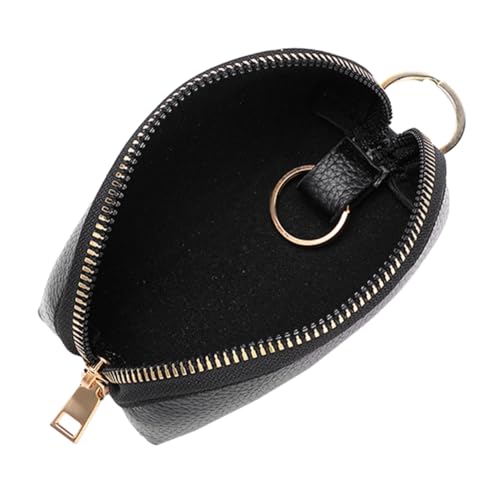 Homoyoyo Schlüsselbox Runder Schlüsselhalter Zubehör Schlüsselbrett Karte Schlüsselhalter Am Gürtel Auto Sitz Kette Ring Schlüsseletui Hund Sperren Geldbörse Schlüsselhalter Black -Leder von Homoyoyo