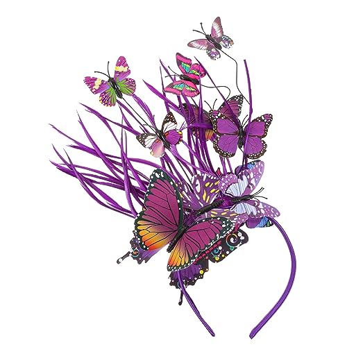 Homoyoyo Schmetterling Haarreif Damen Leichtes Fascinator Stirnband für Tea Party Hochzeit und Fotografie Eleganter Kopfschmuck für Frauen und Mädchen Komfortabel und Stilvoll Homoyoyo Schmetterling Haarreif Damen Leichtes Fascinator Stirnband für Tea Party Hochzeit und Fotografie Eleganter Kopfschmuck für Frauen und Mädchen Komfortabel und Stilvoll von Homoyoyo