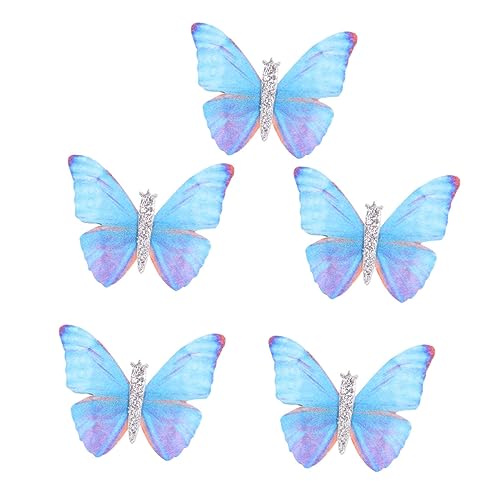 Homoyoyo 5stücke Schmetterlings-haarnadel Mit Clip Bowknot Haarspange Entenschnabel-clip Haarspange Modischer Haarschmuck Für Frauen Und Mädchen von Homoyoyo
