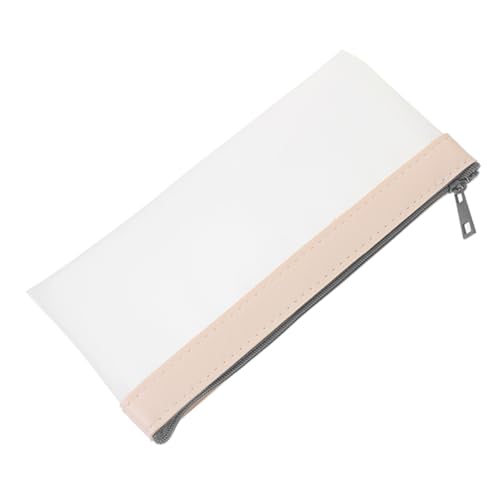 Homoyoyo Schminktasche Bargeldumschläge Makeup Tasche Reise-Toilettenartikel Zubehör Taschenorganisator Kosmetiktasche Geldtasche kleine Tasche für geldbörse Federmäppchen TPU Beige von Homoyoyo