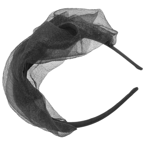 Homoyoyo Schwarzes Fascinator Für Damen Fascinator-haarband Netz-stirnband Kopfschmuck Cosplay-kopfschmuck Stirnband Für Frauen Und Mädchen Haarschmuck Für Frisuren von Homoyoyo