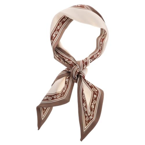 Homoyoyo Seidenkopftuch Für Damen Halstuch Stirnband Wickelschal Mit Henkel Schal-haarband Seidenhaarband Halstuchschal Haargummischal Hautpflege-stirnband Seidenband von Homoyoyo