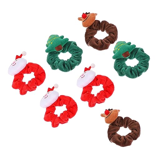 Homoyoyo Set Weihnachts Scrunchies – Elastische Plüsch Haarbänder Mit Santa - Schneemann Und Rentier Motiven – Festliche Haaraccessoires Für Und Mädchen von Homoyoyo