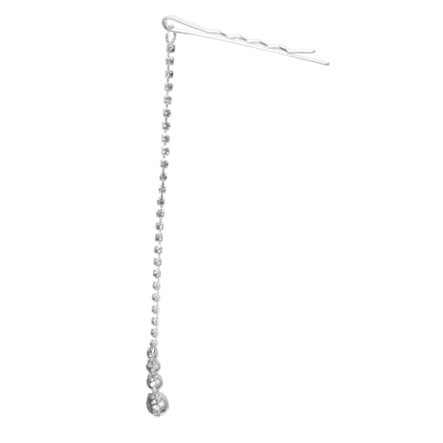 Homoyoyo Silberfarbener Alloy Stirnschmuck mit Glitzerndem Strassbesatz Frontlet Haarschmuck für Damen für Partys Hochzeiten und Festliche Anlässe von Homoyoyo