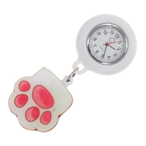 Homoyoyo Krankenschwester Taschenuhr Clip-Uhr Mit Hübschem Musterdesign Großem Und Abnehmbarer Silikon- Praktisch Für Ärzte Und Krankenschwestern von Homoyoyo