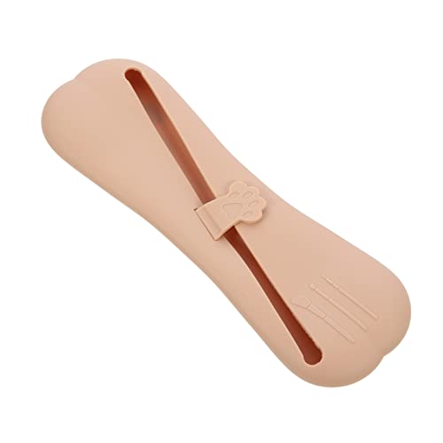 Homoyoyo Silikon Kosmetik Pinselhalter Tragbare Make Up Bürsten Tasche Leichtes Aufbewahrungsetui Reisesicher Organizer für Make Up Pinsel und Kleine Kosmetikartikel von Homoyoyo