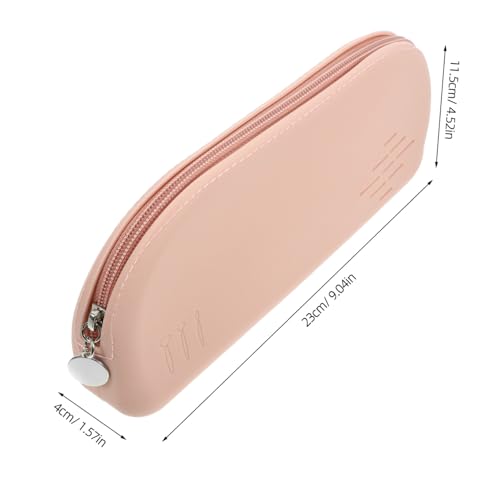 Homoyoyo Silikon Make up Pinsel Tasche mit Reißverschluss Reise Kosmetiktasche Kompakt Leicht Pflegeleicht Großer Stauraum für Alltag und Unterwegs Geschenkidee für Damen von Homoyoyo