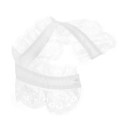 Homoyoyo Spitzenkragen Für Damen Aus Mit Blumenmuster Abnehmbarer Falscher Kragen Als Schal Für Frauen Und Mädchen Passend Zu Hemden Und Kleidern von Homoyoyo