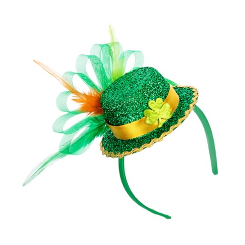 Homoyoyo St Patrick's Day Haarreif Kleeblatt-hut Form Festlicher Haarschmuck Für Themen-feiern Für Kostüme Und Geburtstagsfeiern Bequem Und Rutschfest von Homoyoyo