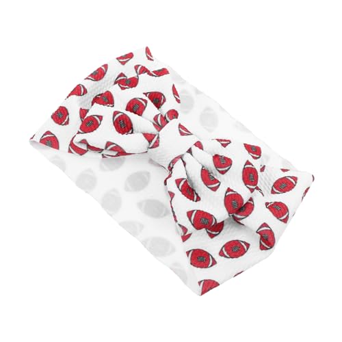 Homoyoyo Stirnband Mädchen Mit Baseball-aufdruck Und Schleife Breites Haarband Für Kleinkinder Kopfbedeckung Für Neugeborene Und Mädchen von Homoyoyo