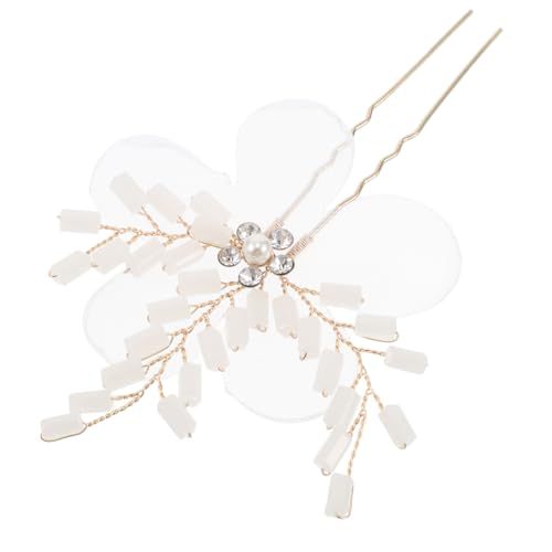 Chinesische Haargabel Blumendekorationen Haarnadel Brautschmuck Hochzeit Kopfschmuck Accessoire Modische Haarspangen Für Frauen Und Mädchen von Homoyoyo