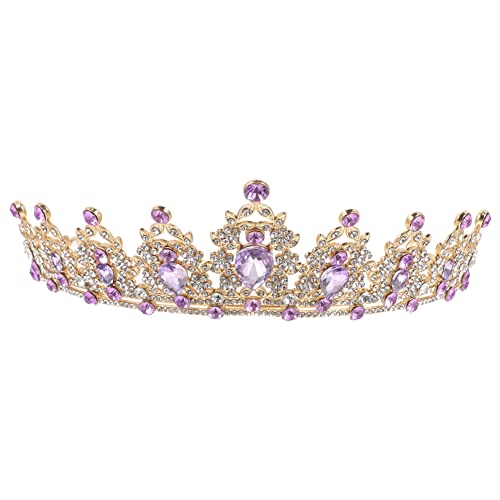 Homoyoyo Strass-Krone Brautjungfern Tiara Braut- Party Hochzeit Strasskrone für Frauen Strasskrone für Mädchen Brautkrone Mädchenkrone Diademe Kronen für Frauen Strasssteine von Homoyoyo