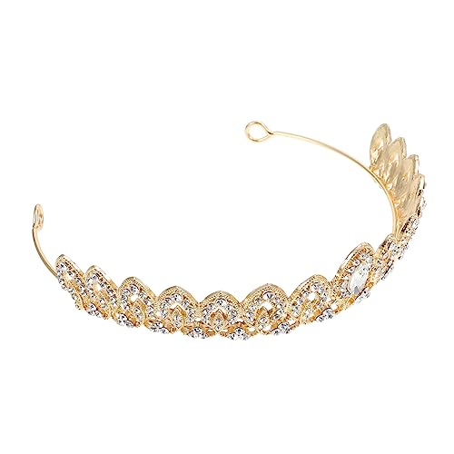 Homoyoyo Strass Krone Haarschmuck Damen Braut Vintage Tiara mit Filigranem Design für Hochzeit Party Brautschmuck und Festliche Anlässe Geeignet von Homoyoyo
